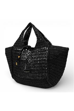 Borsa Gianni Chiarini in paglia crochet colore rosa antico. GIANNI CHIARINI | 11953-BLUSH